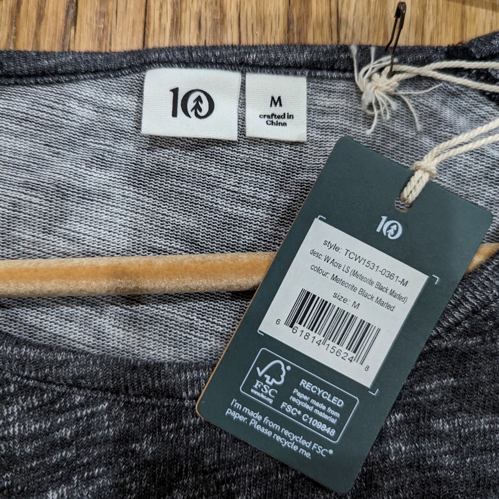 TenTree Women's Long Sleeve Top. NWT. Medium. - Picture 5 of 5